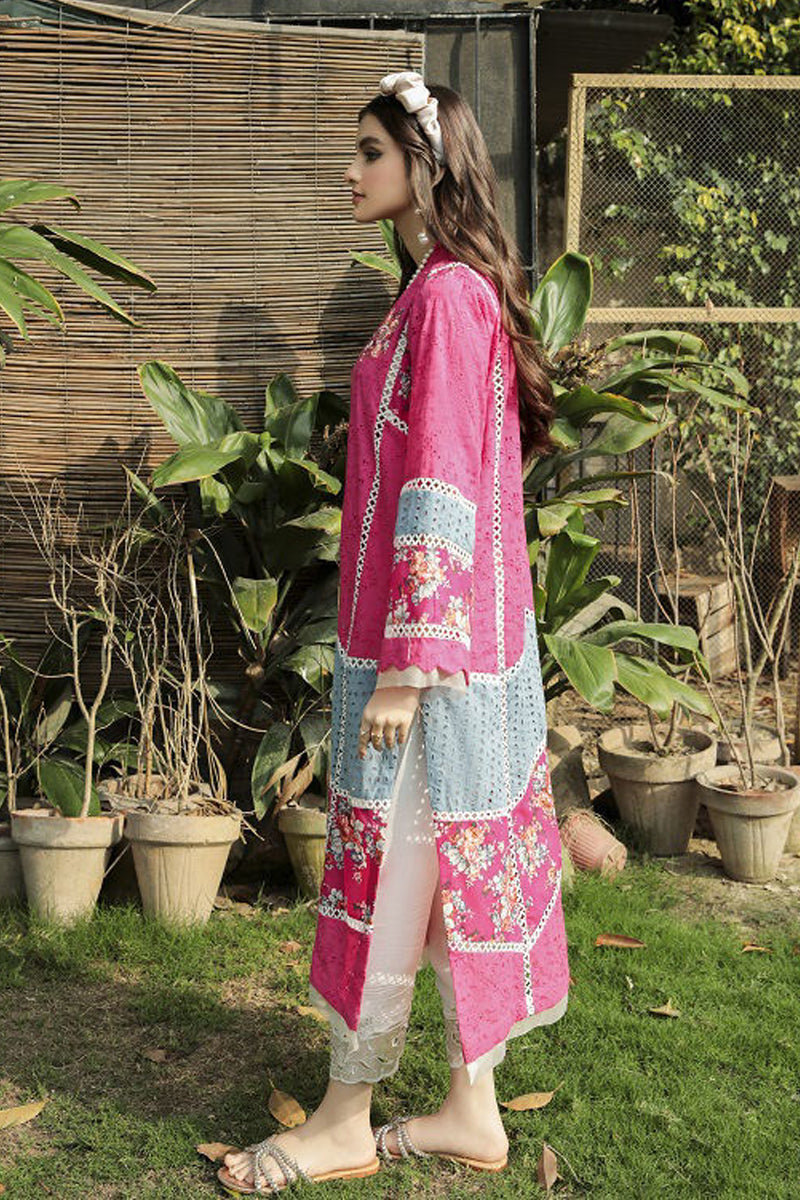 Chikan Kurta Pink