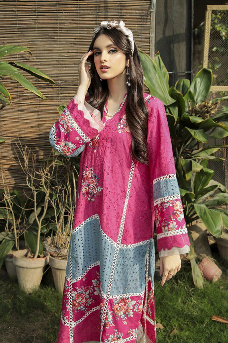 Chikan Kurta Pink
