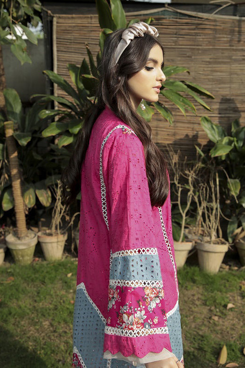 Chikan Kurta Pink